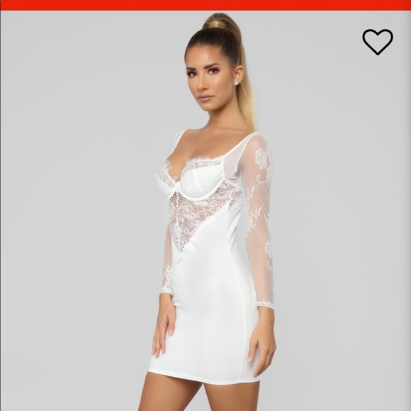 NEW🔥 Fashion Nova Lace Mini Dress - Picture 3 of 4